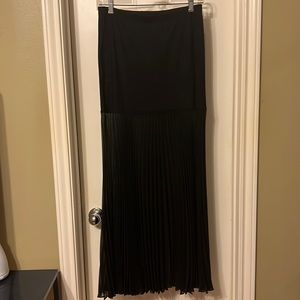 Herve Leger long black skirt